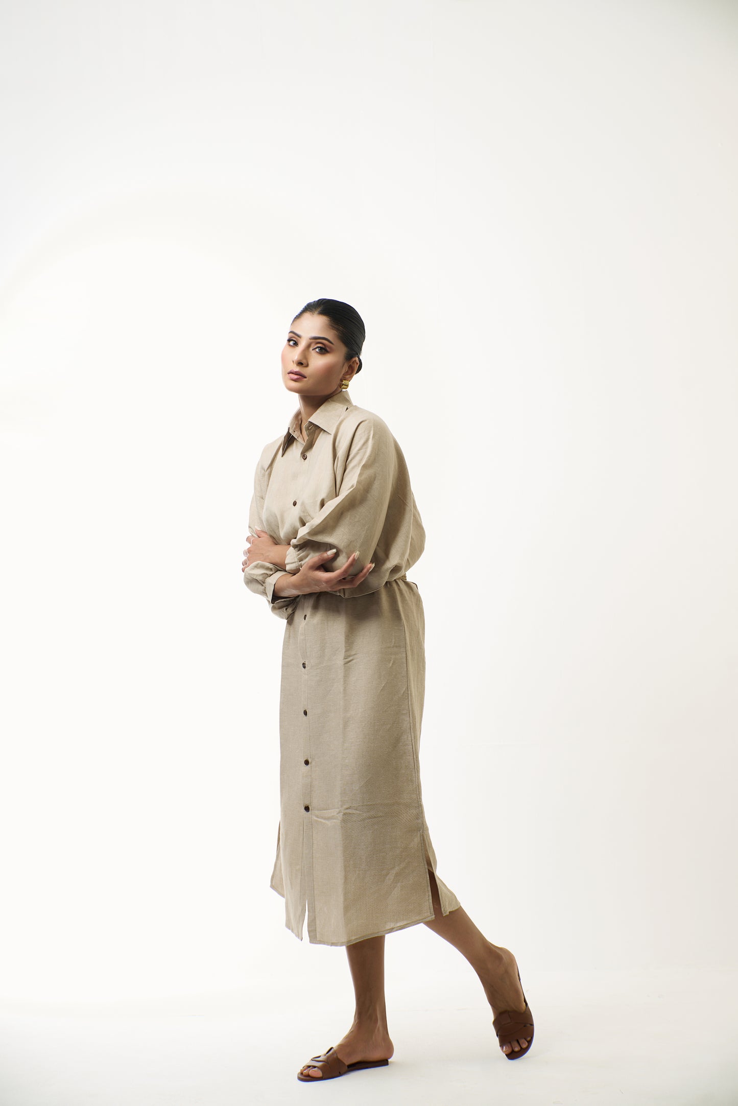 Beige Long Dress