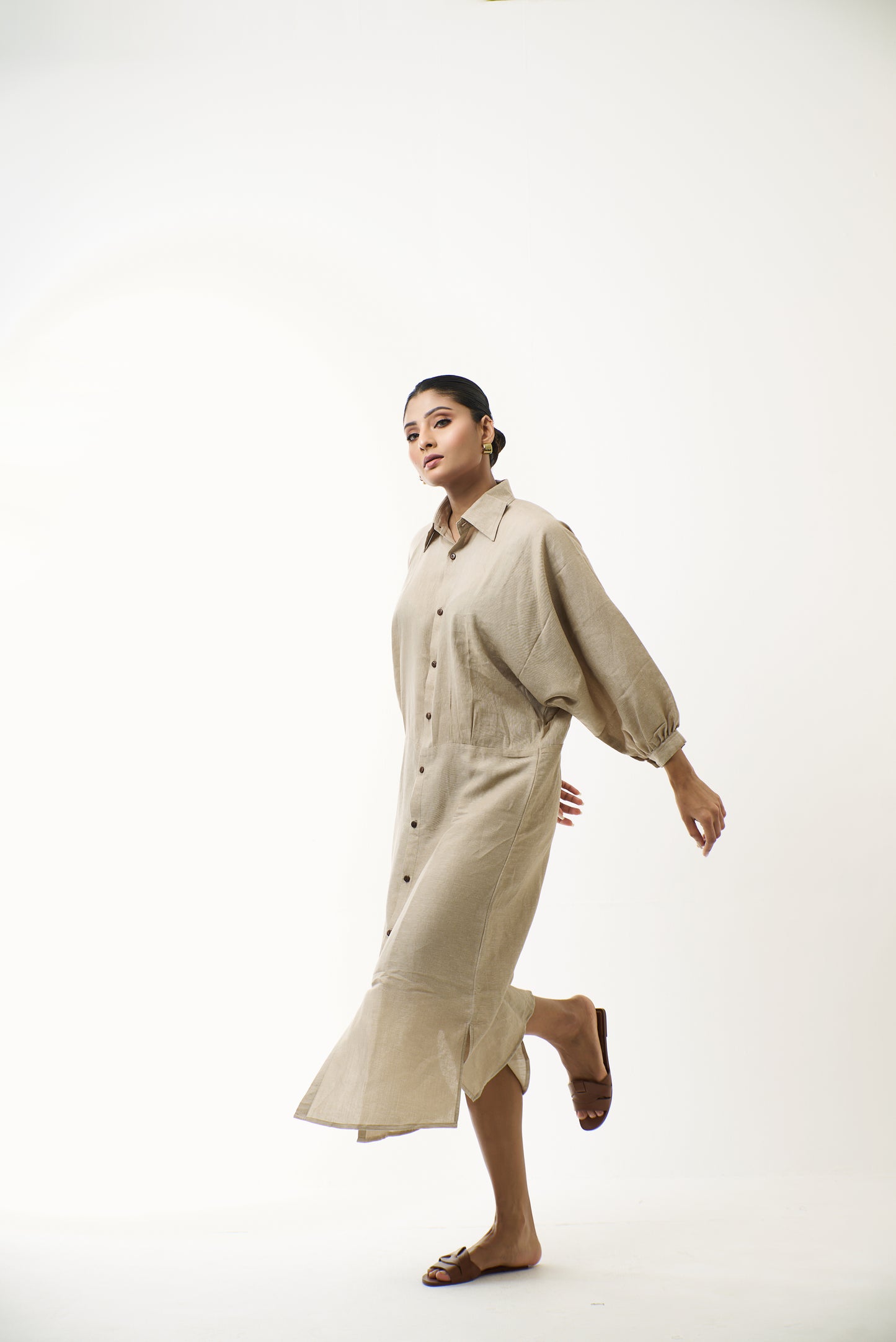 Beige Long Dress