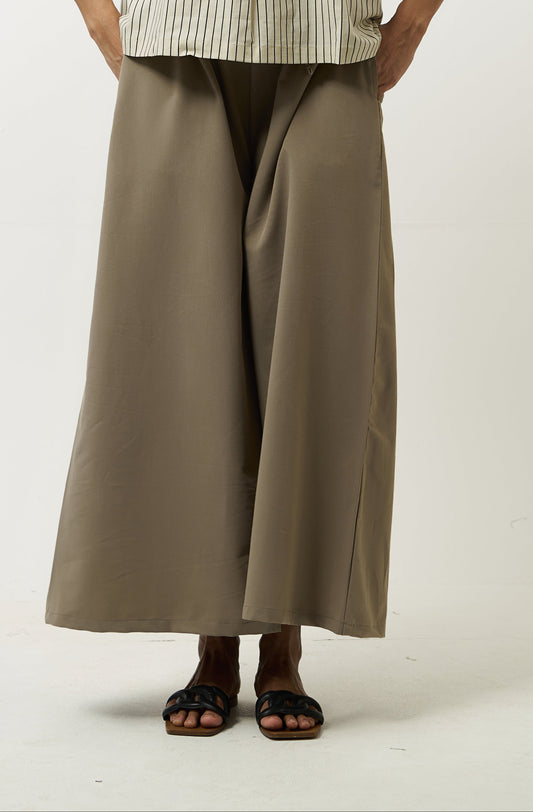 Beige Wide Legged Pants