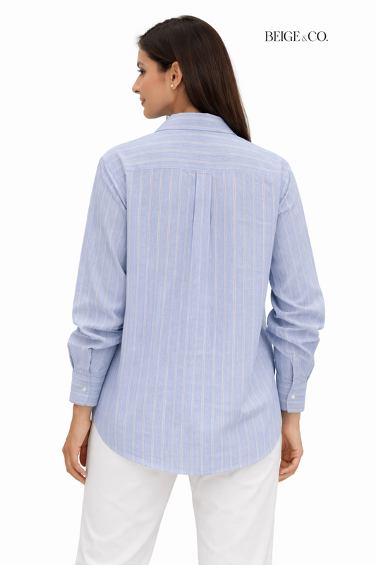 Blue stripe shirt