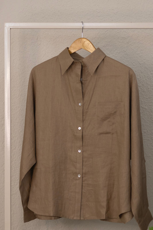 Beige Linen shirt