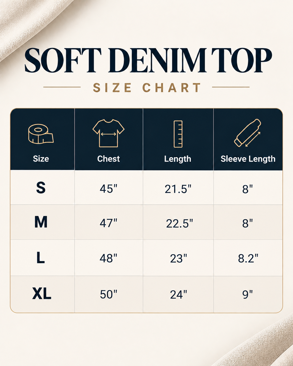 Soft Denim Top