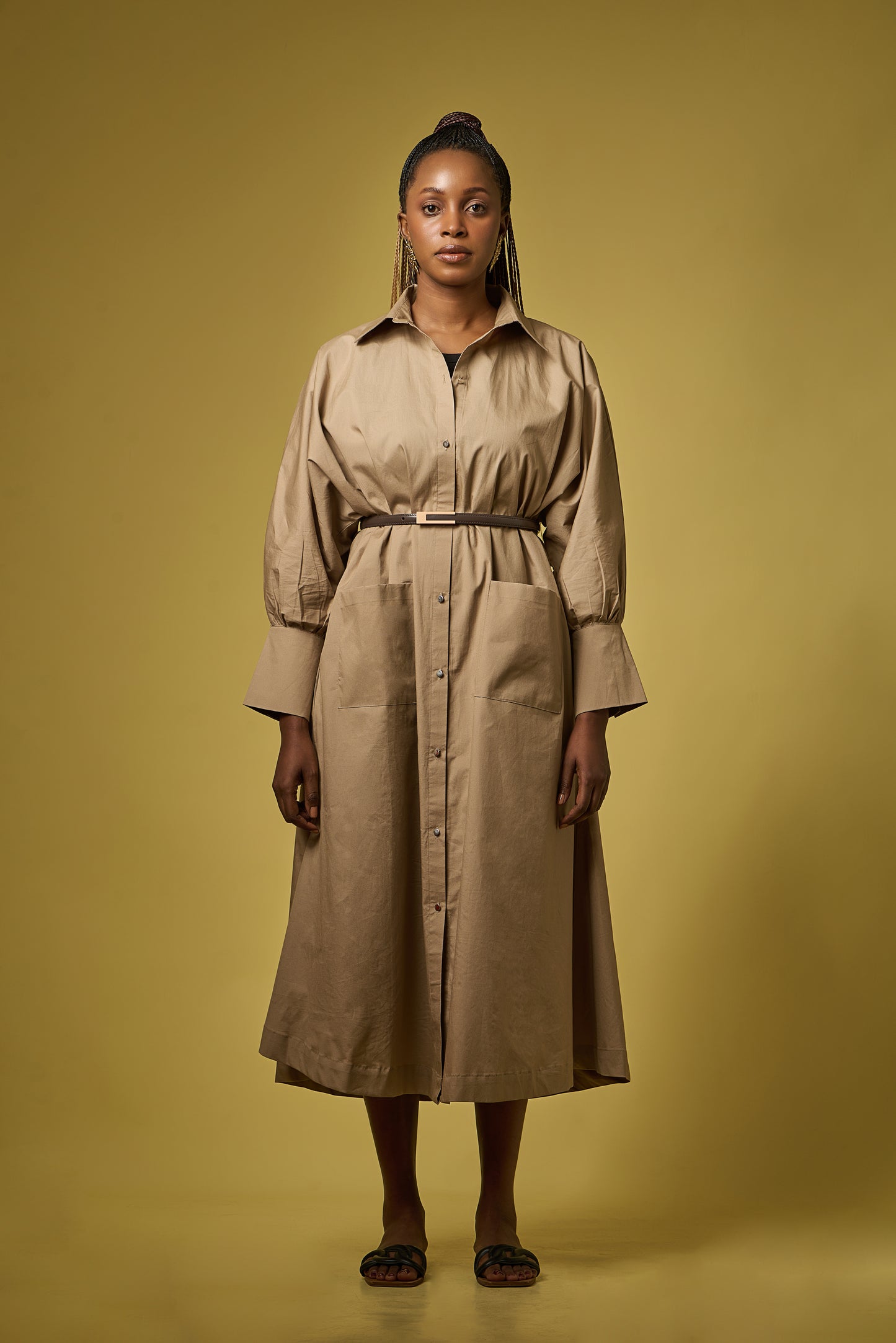 Beige Flow Dress