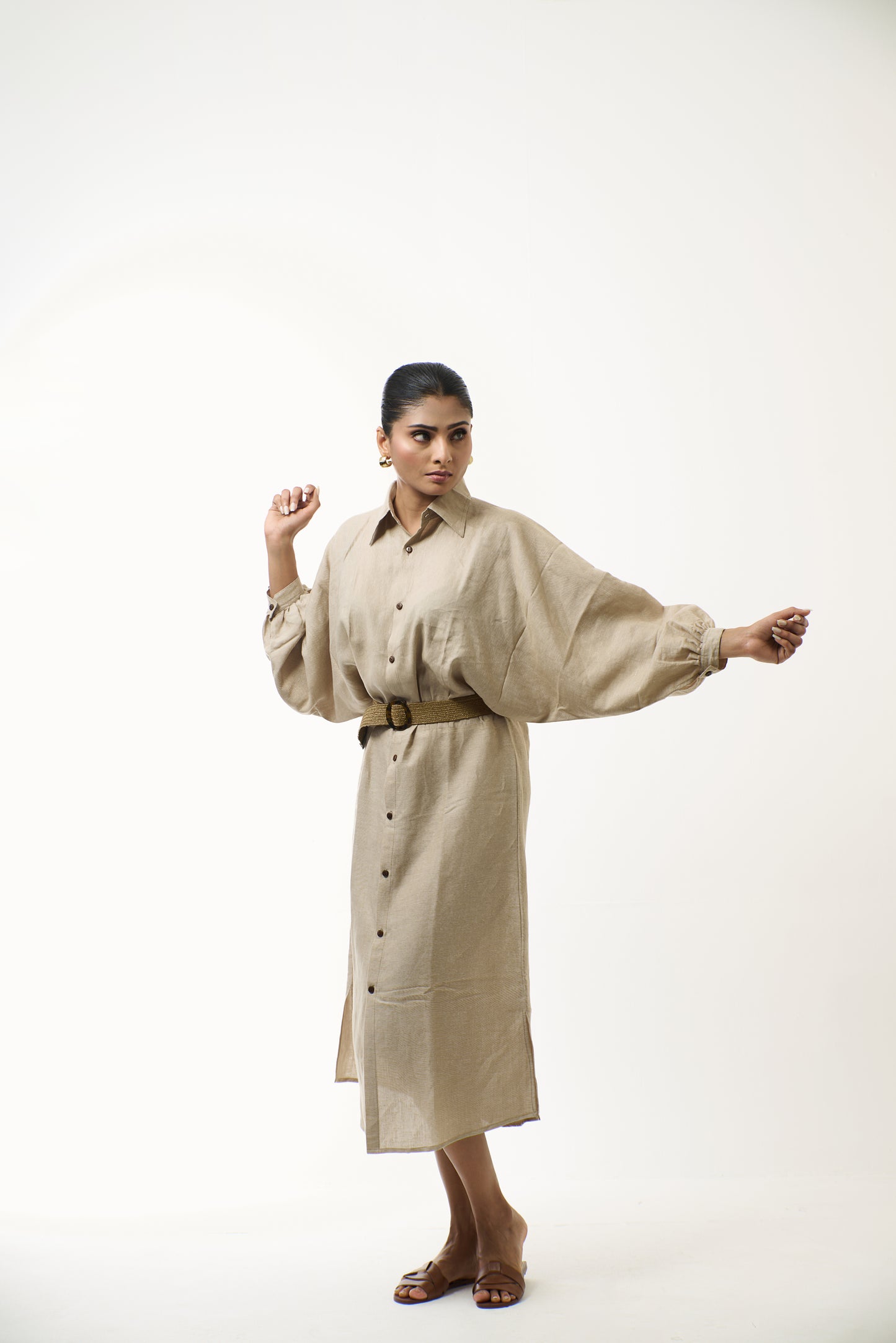 Beige Long Dress
