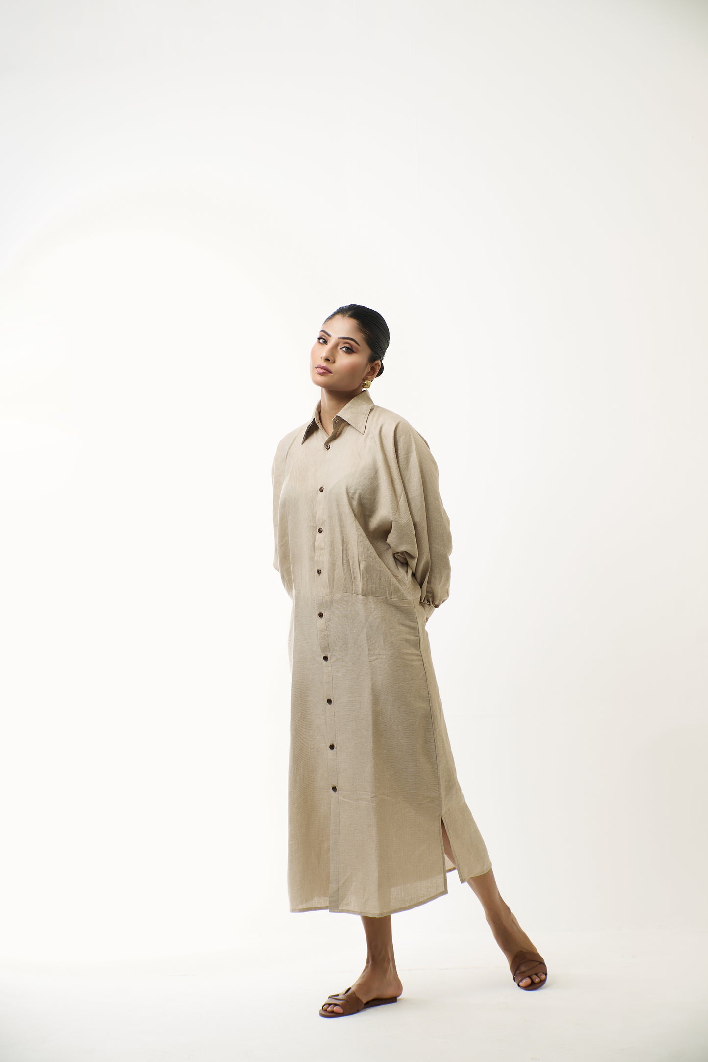 Beige Long Dress