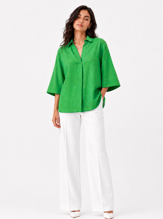 Green shirt