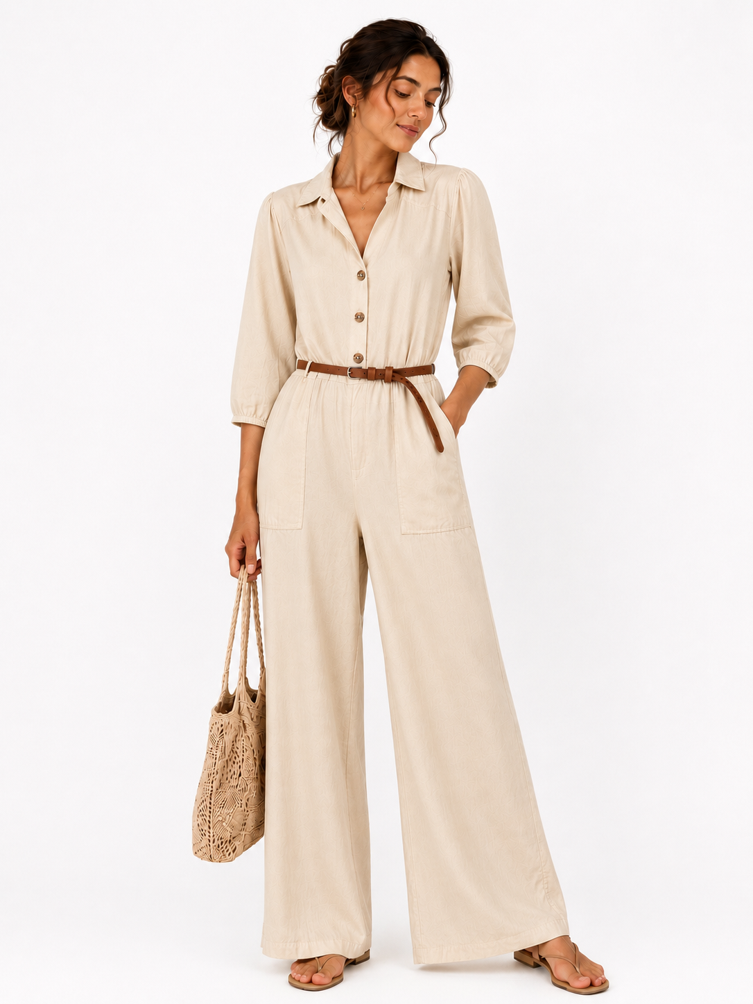 Blended Linen Jumpsuit