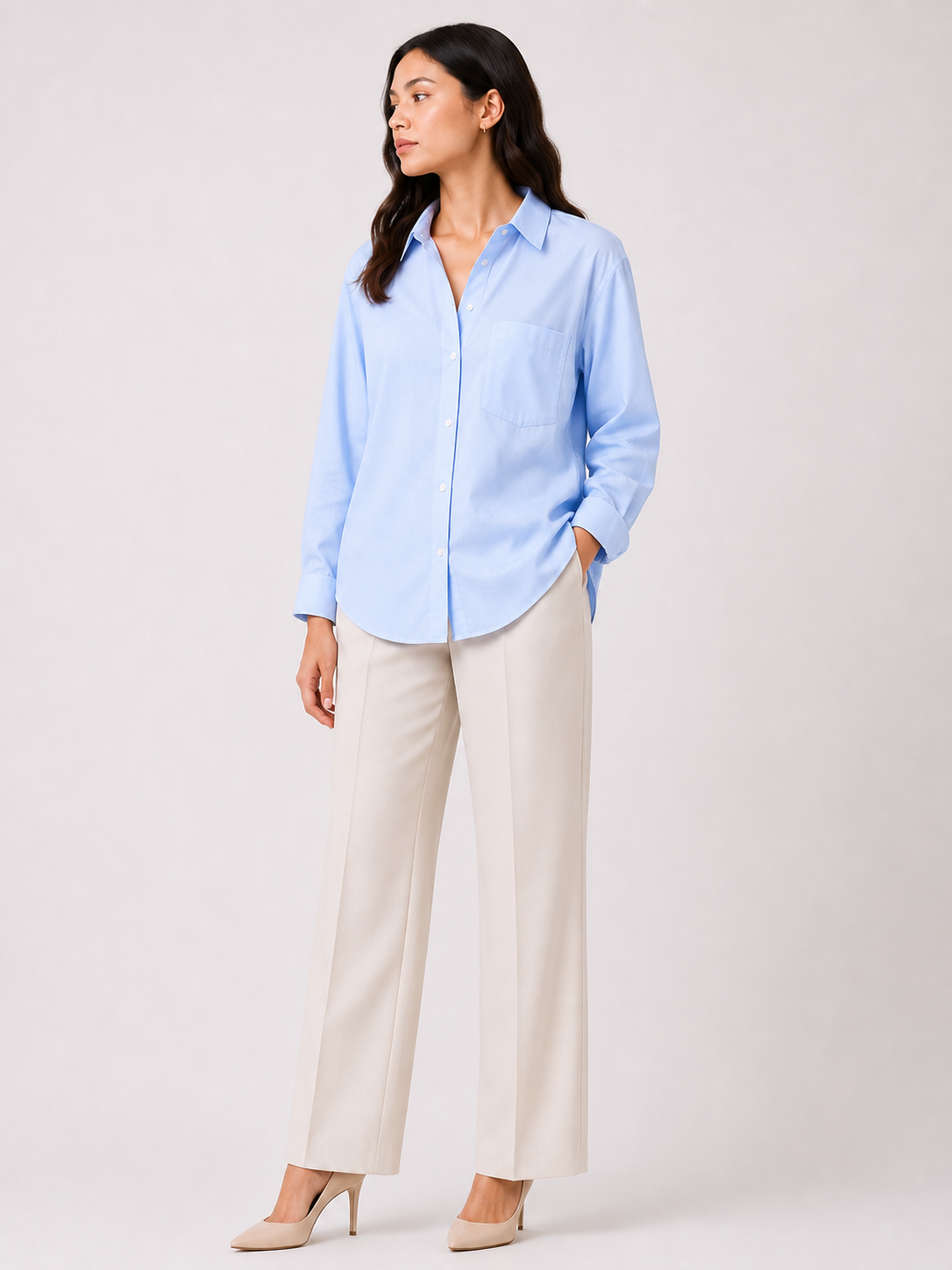Sky blue shirt