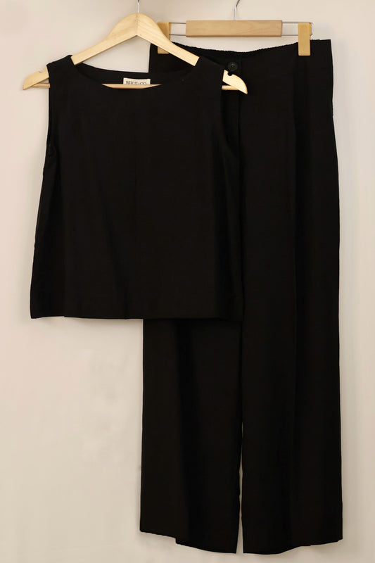 Black Linen co-ord set