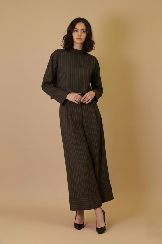 Stripped cotton co-ord