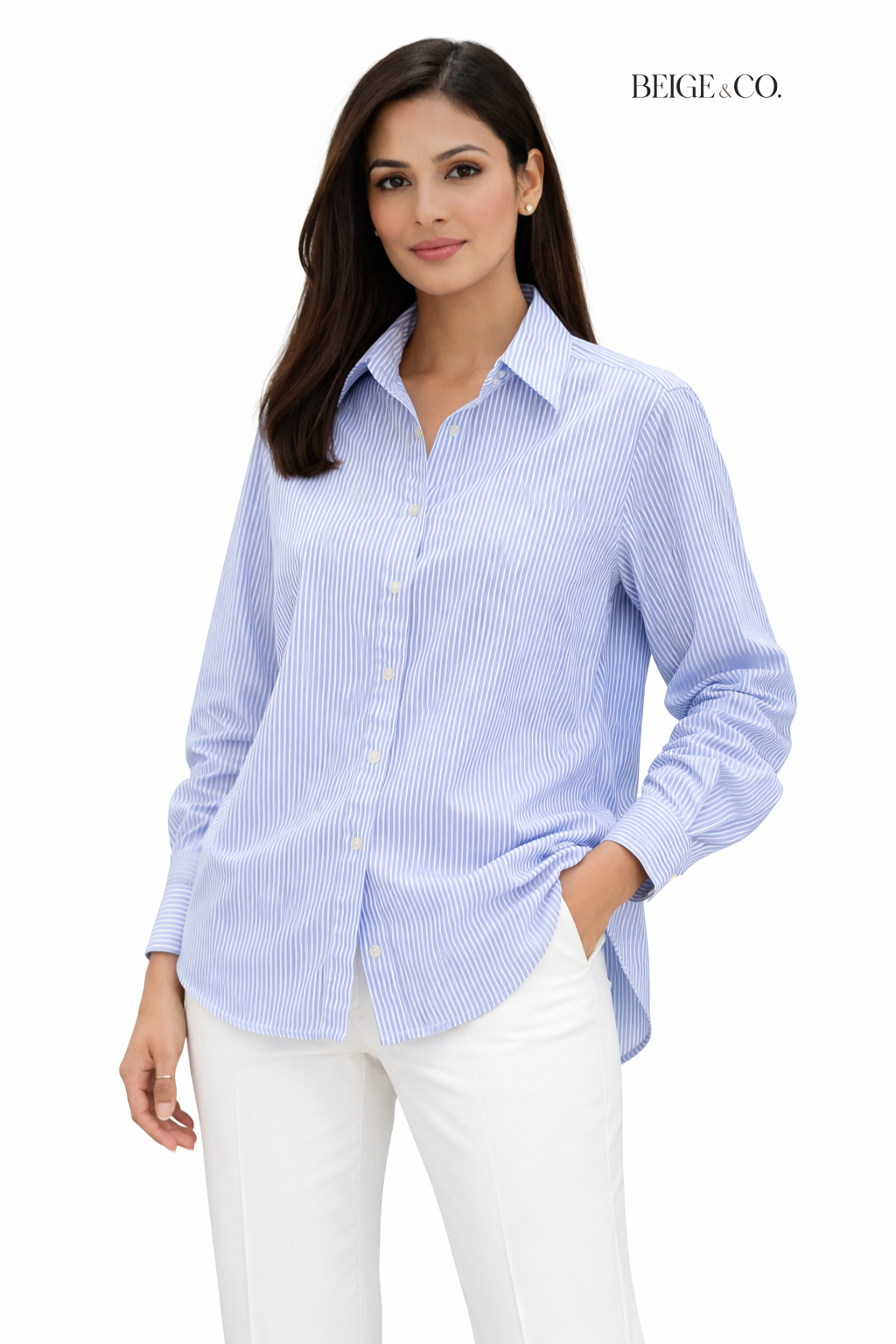 Blue stripe shirt