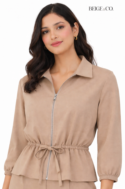 Zipper semi-casual Co-ord set