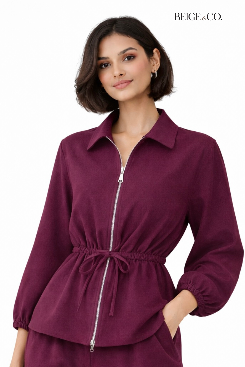 Zipper semi-casual Co-ord set