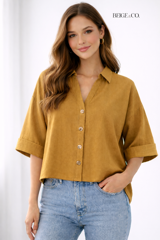 Mustard Essential top